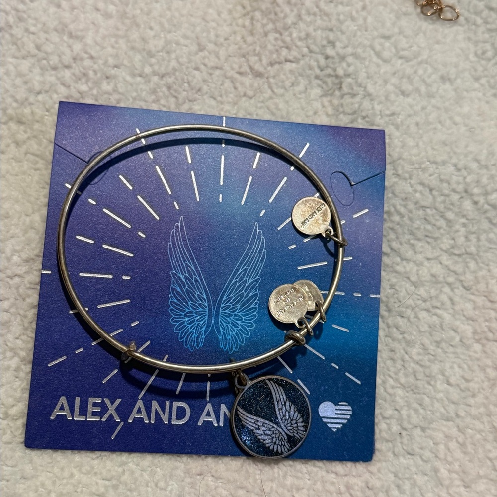 Alex and Ani Silver Nautical Charm Bracelet set